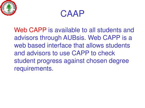 Welcom to CAAP Web Apps.
